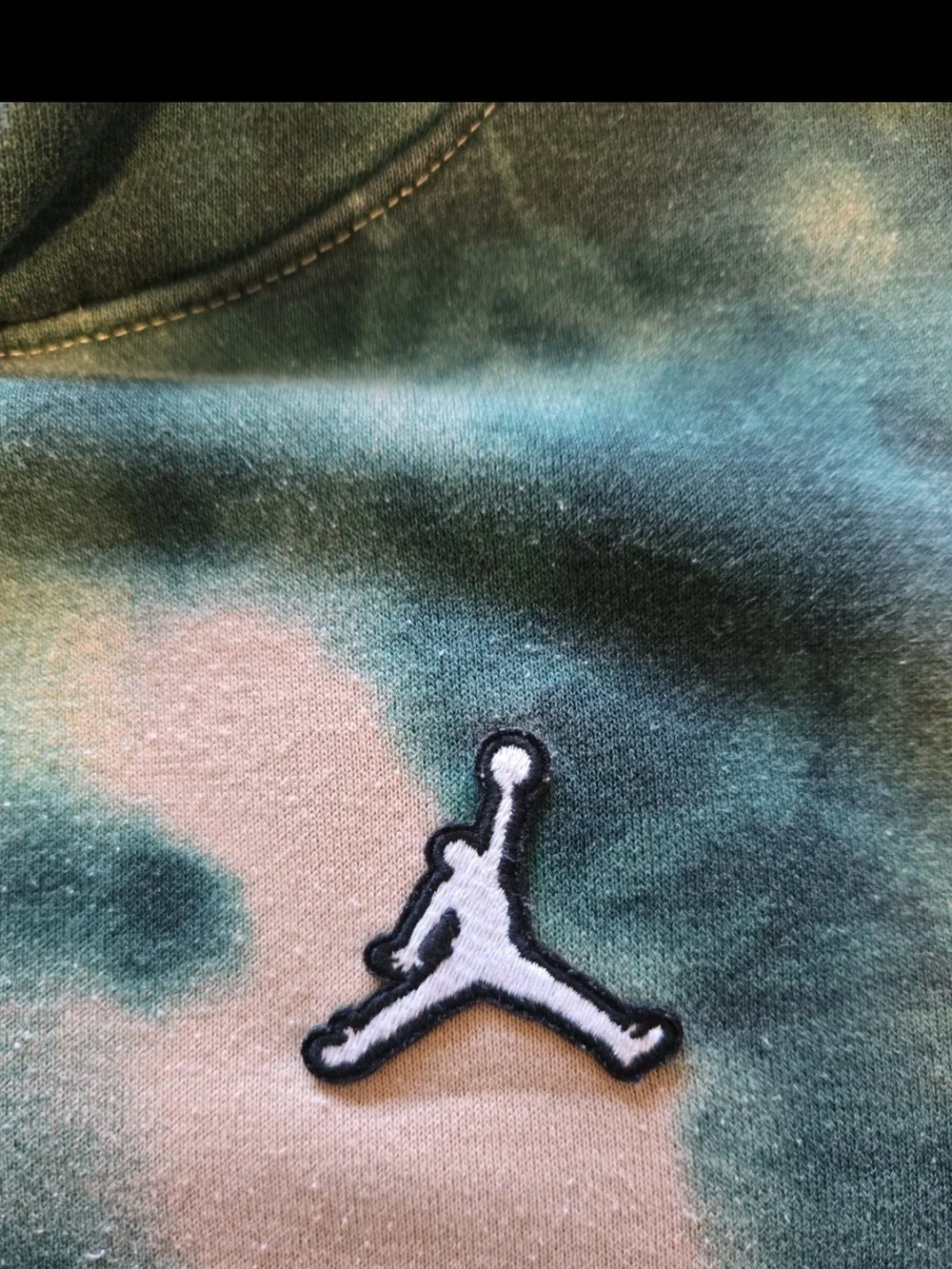 Michael Jordan Kids Xl Smoke-dye Green Abyss Hoddie Sweatshirt
